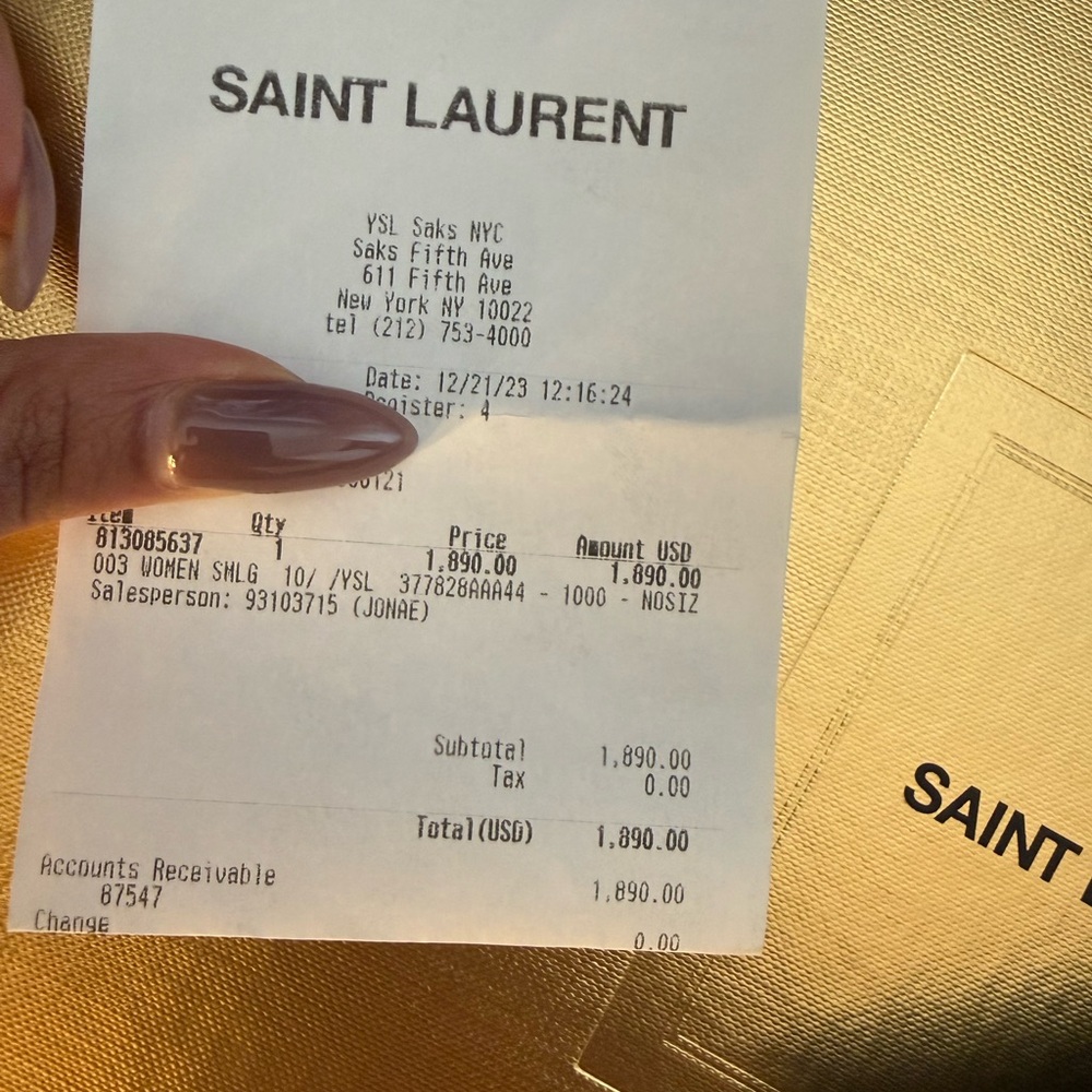 Saint Laurent Cassandre Matelasse Chain Bag - includes box dust bag and receipt - Picture 5 of 9